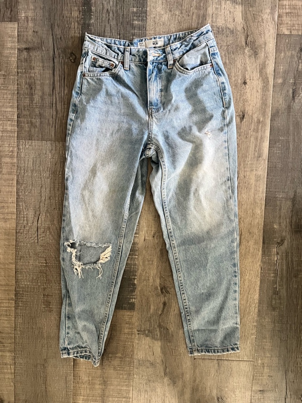 Topshop Moto Mom Jeans - Blue